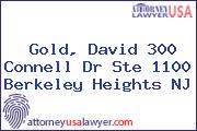 Gold, David 300 Connell Dr Ste 1100 Berkeley Heights NJ