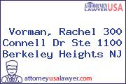 Vorman, Rachel 300 Connell Dr Ste 1100 Berkeley Heights NJ