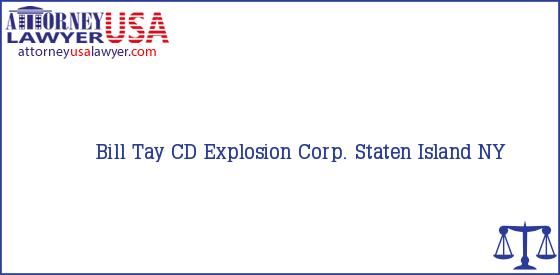 Telephone, Address and other contact data of Bill Tay, Staten Island, NY, USA