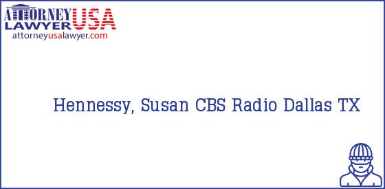 Telephone, Address and other contact data of Hennessy, Susan, Dallas, TX, USA