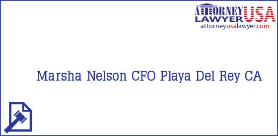 Telephone, Address and other contact data of Marsha Nelson, Playa Del Rey, CA, USA