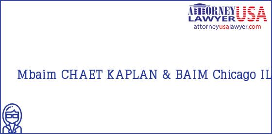 Telephone, Address and other contact data of Mbaim, Chicago, IL, USA