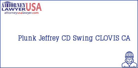 Telephone, Address and other contact data of Plunk Jeffrey, CLOVIS, CA, USA
