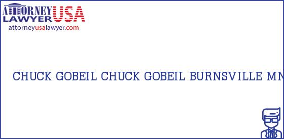 Telephone, Address and other contact data of CHUCK GOBEIL, BURNSVILLE, MN, USA