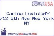 Carina Levintoff 712 5th Ave New York NY