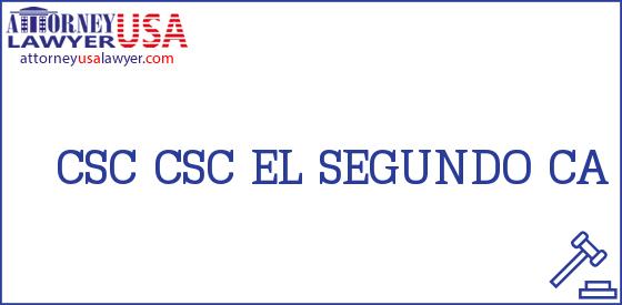 Telephone, Address and other contact data of CSC, EL SEGUNDO, CA, USA