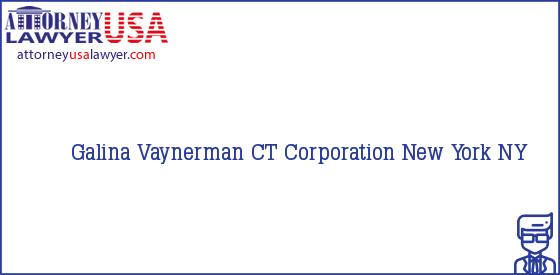 Telephone, Address and other contact data of Galina Vaynerman, New York, NY, USA