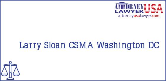 Telephone, Address and other contact data of Larry Sloan, Washington, DC, USA