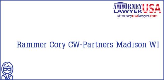 Telephone, Address and other contact data of Rammer Cory, Madison, WI, USA