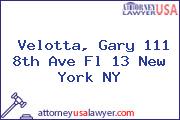 Velotta, Gary 111 8th Ave Fl 13 New York NY