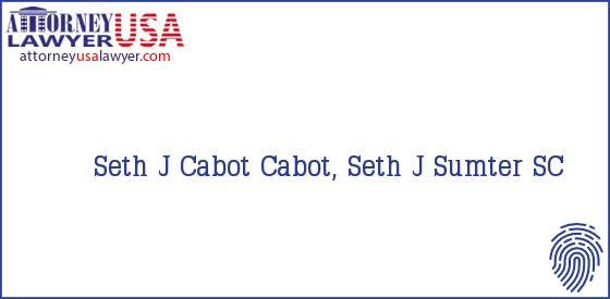 Telephone, Address and other contact data of Seth J Cabot, Sumter, SC, USA