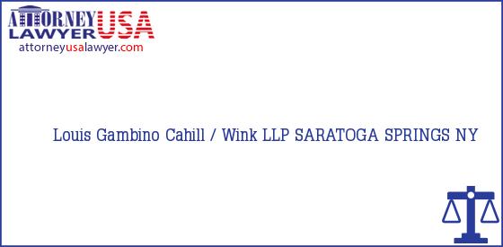 Telephone, Address and other contact data of Louis Gambino, SARATOGA SPRINGS, NY, USA