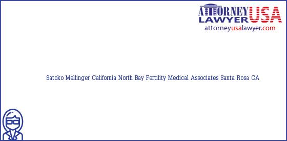 Telephone, Address and other contact data of Satoko Mellinger, Santa Rosa, CA, USA