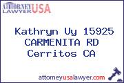 Kathryn Uy 15925 CARMENITA RD Cerritos CA