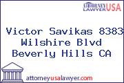 Victor Savikas 8383 Wilshire Blvd Beverly Hills CA