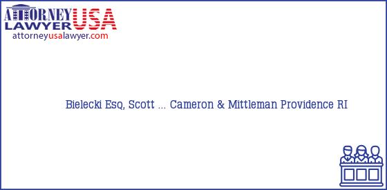 Telephone, Address and other contact data of Bielecki Esq, Scott ..., Providence, RI, USA