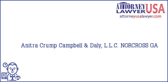 Telephone, Address and other contact data of Anitra Crump, NORCROSS, GA, USA