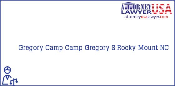 Telephone, Address and other contact data of Gregory Camp, Rocky Mount, NC, USA