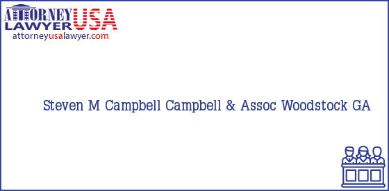 Telephone, Address and other contact data of Steven M Campbell, Woodstock, GA, USA