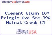 Clement Glynn 100 Pringle Ave Ste 300 Walnut Creek CA