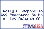 Kelly E Campanella 600 Peachtree St Ne # 4100 Atlanta GA