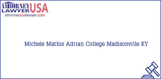 Telephone, Address and other contact data of Michele Mathis, Madisonville, KY, USA