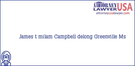 Telephone, Address and other contact data of James t milam, Greenville, Ms, USA