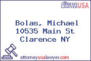 Bolas, Michael 10535 Main St Clarence NY