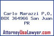 Carlo Marazzi P.O. BOX 364966 San Juan PR