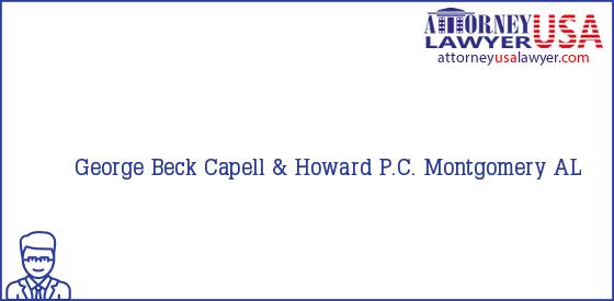 Telephone, Address and other contact data of George Beck, Montgomery, AL, USA