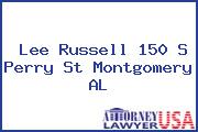Lee Russell 150 S Perry St Montgomery AL