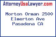 Morton Orman 2500 Elmerton Ave Pasadena CA