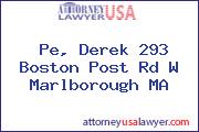 Pe, Derek 293 Boston Post Rd W Marlborough MA