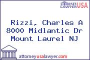 Rizzi, Charles A 8000 Midlantic Dr Mount Laurel NJ