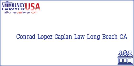 Telephone, Address and other contact data of Conrad Lopez, Long Beach, CA, USA