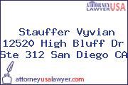 Stauffer Vyvian 12520 High Bluff Dr Ste 312 San Diego CA
