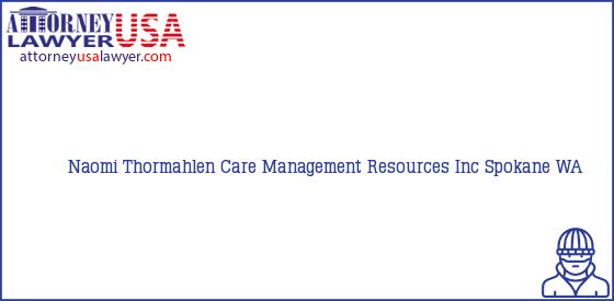 Telephone, Address and other contact data of Naomi Thormahlen, Spokane, WA, USA