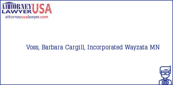 Telephone, Address and other contact data of Voss, Barbara, Wayzata, MN, USA