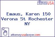 Emaus, Karen 150 Verona St Rochester NY