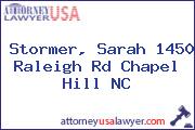 Stormer, Sarah 1450 Raleigh Rd Chapel Hill NC