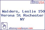 Walders, Leslie 150 Verona St Rochester NY