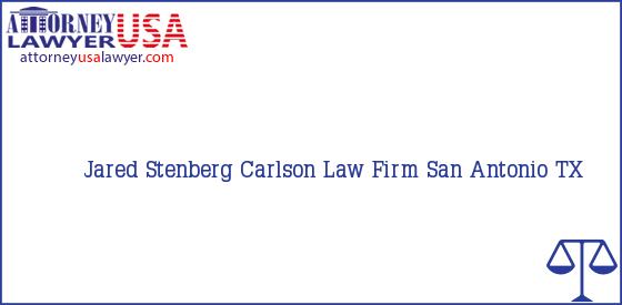 Telephone, Address and other contact data of Jared Stenberg, San Antonio, TX, USA