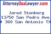 Jared Stenberg 13750 San Pedro Ave # 360 San Antonio TX