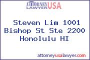 Steven Lim 1001 Bishop St Ste 2200 Honolulu HI