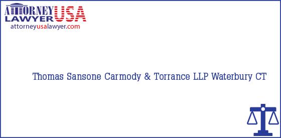 Telephone, Address and other contact data of Thomas Sansone, Waterbury, CT, USA