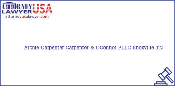 Telephone, Address and other contact data of Archie Carpenter, Knoxville, TN, USA