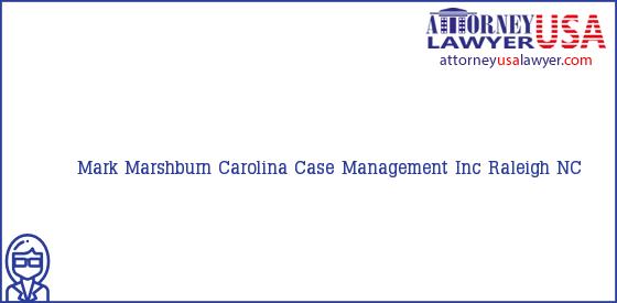 Telephone, Address and other contact data of Mark Marshburn, Raleigh, NC, USA