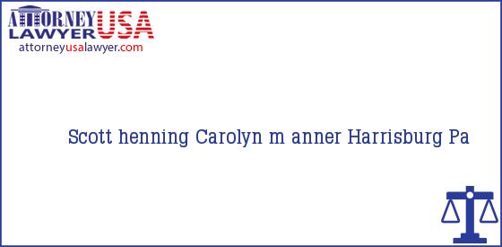 Telephone, Address and other contact data of Scott henning, Harrisburg, Pa, USA