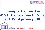 Joseph Carpenter 4121 Carmichael Rd # 303 Montgomery AL