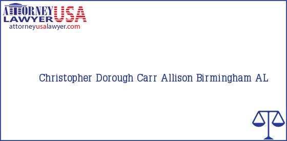 Telephone, Address and other contact data of Christopher Dorough, Birmingham, AL, USA